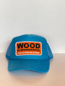 Wood Is Wonderful Hochatown OK Blue Otto Trucker Hat-3