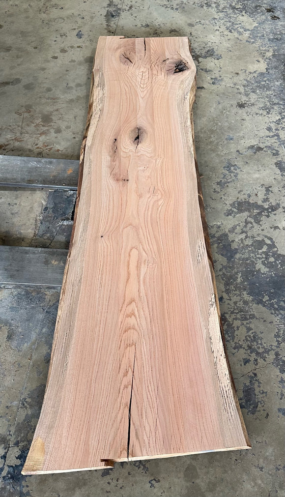 Unfinished Live Edge Red Oak Slab (ULES-2344)