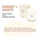 Desert + Agave Glass Tumbler Soy Candle-2