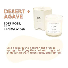 Desert + Agave Glass Tumbler Soy Candle - 0
