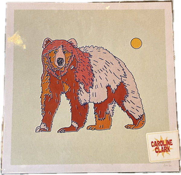 Caroline Clark - Rainbow Bear 12” x 12”