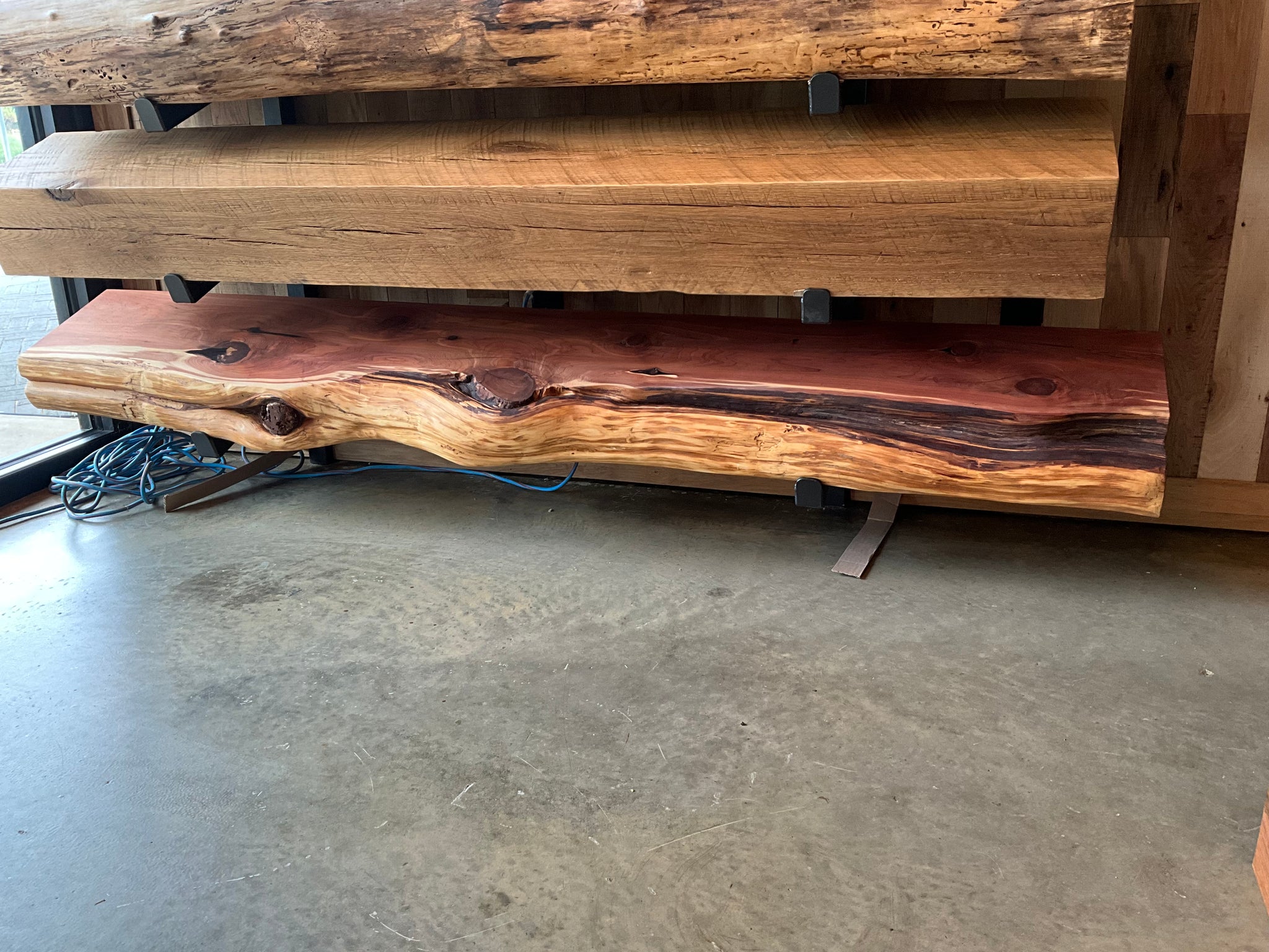 Live Edge Cedar Fireplace Mantel The Forest Store