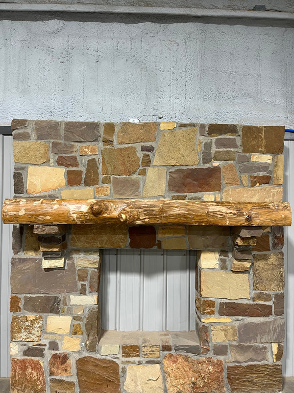 Live Edge Ash Fireplace Mantel