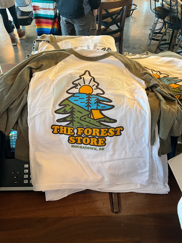 The Forest Store White 3/4 Sleeve