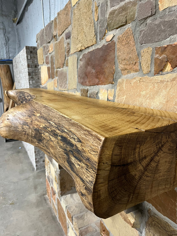 White Oak Fireplace Mantel