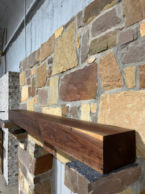 Walnut Fireplace Mantel