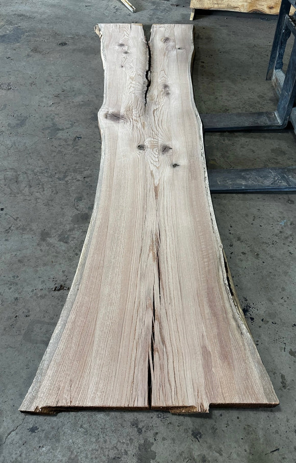 Unfinished Live Edge Red Oak Slab (ULES-2883)