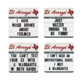 El Arroyo's Coasters (Set of 4) I Have Mixed Drinks - 0