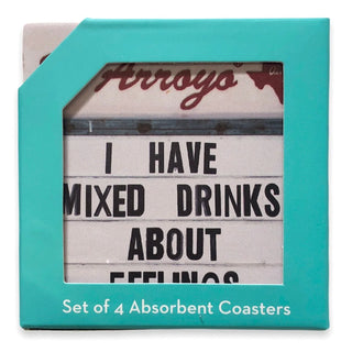 El Arroyo's Coasters (Set of 4) I Have Mixed Drinks