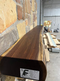 Live Edge Walnut Fireplace Mantel