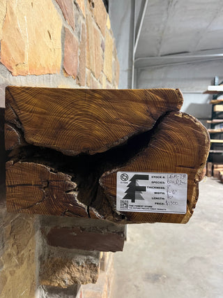 Live Edge Bois D' Arc Fireplace Mantel