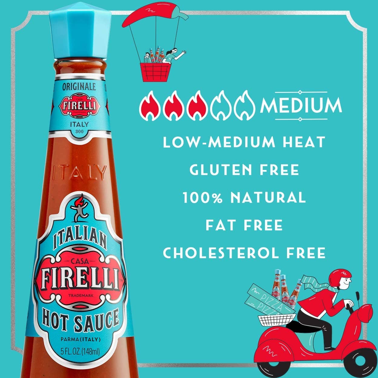 Firelli Hot Sauce - FIRELLI "ORIGINALE" Italian Hot Sauce