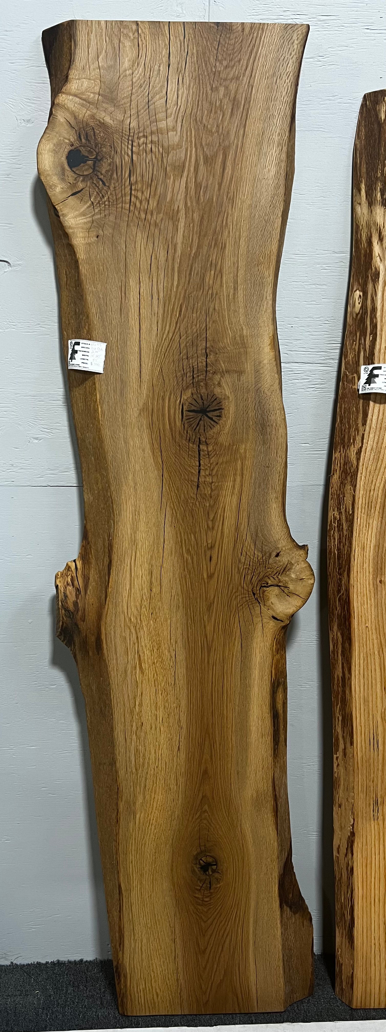 Live Edge Post Oak Slab