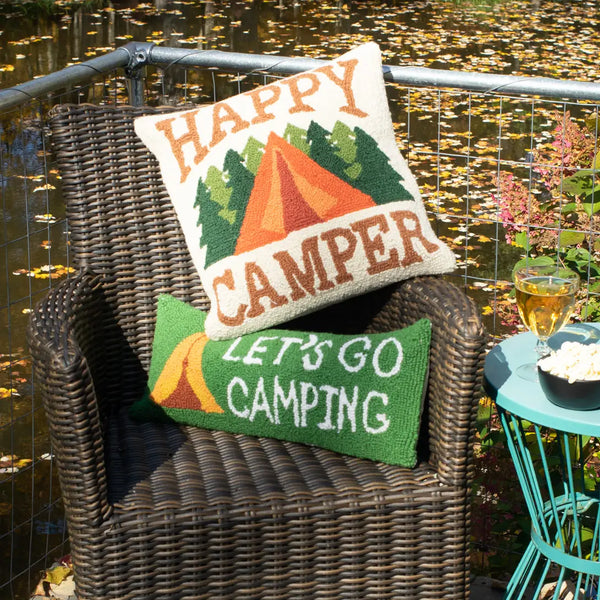 Happy Camper Hook Pillow