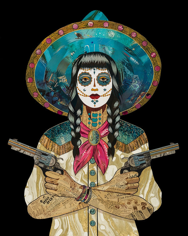 Dolan Geiman - Art Print | Cowgirl Wall Art | Fool's Gold (Midnight) 16 X 20