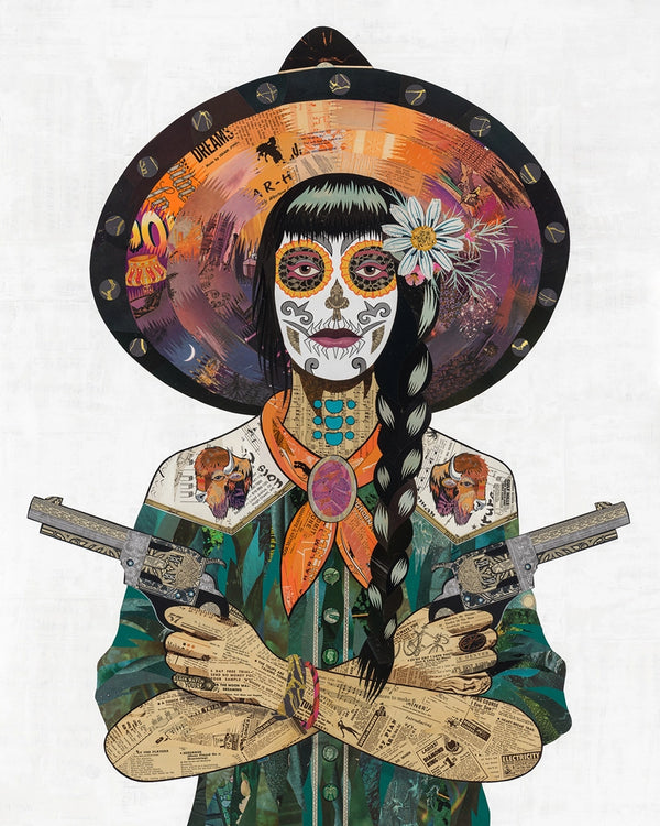 Dolan Geiman - Art Print | Day of the Dead Wall Art | Cosmic Bison 16 X 20