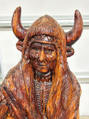 Indian Full Body with Horns Carving