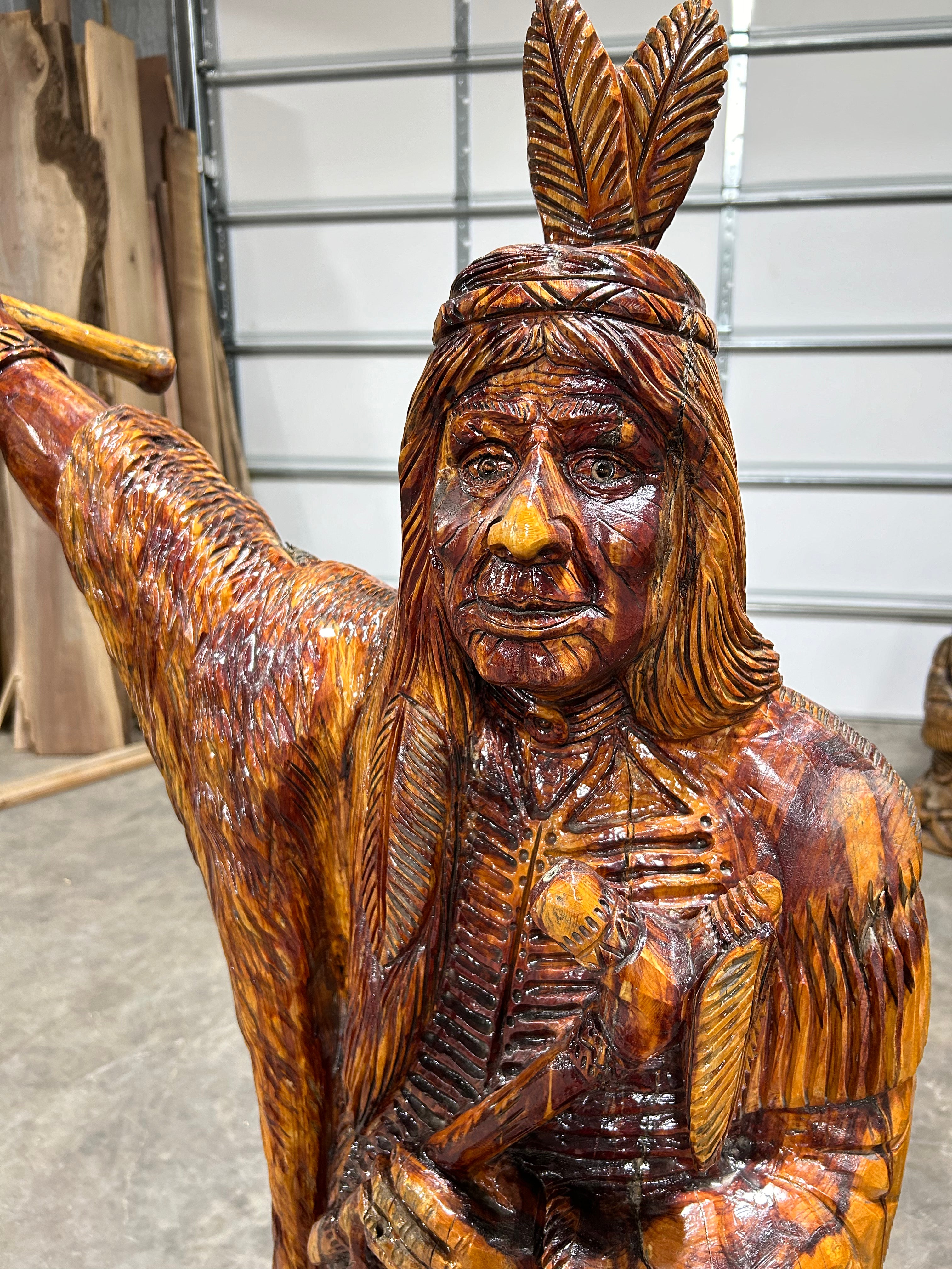 Indian Full Body Swinging Axe Carving - 0
