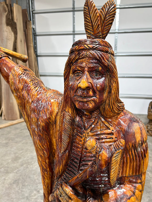 Indian Full Body Swinging Axe Carving