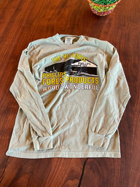 The Historic Phillips Forest Products Medium long sleeve| olive