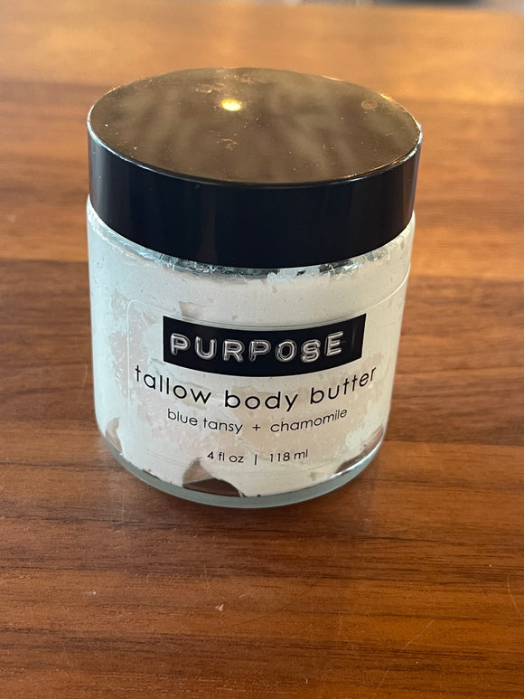 Purpose tallow body butter - blue tansy + chamomile