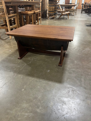 Lift Top Barrel Coffee Table
