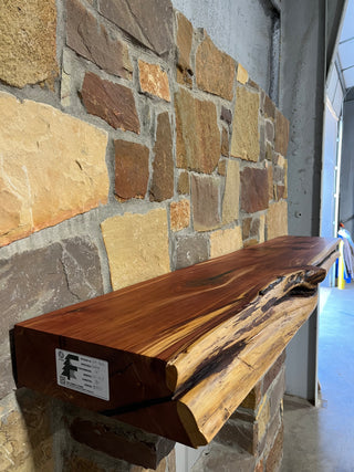 Live Edge Cedar Fireplace Mantel