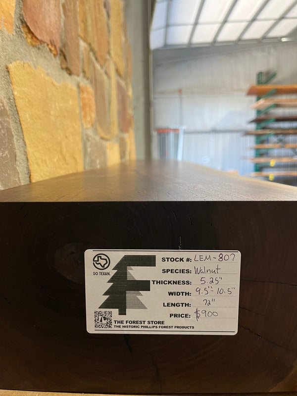 Live Edge Walnut Fireplace Mantel