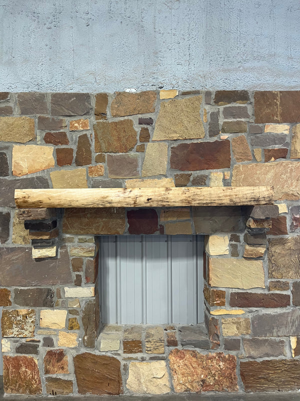 Live Edge Walnut Fireplace Mantel
