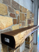 Live Edge Walnut Fireplace Mantel