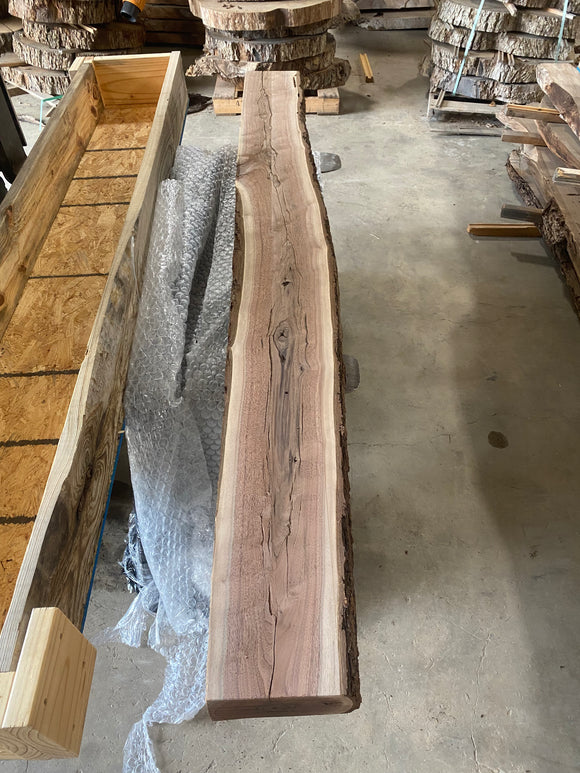 Unfinished Walnut Mantel