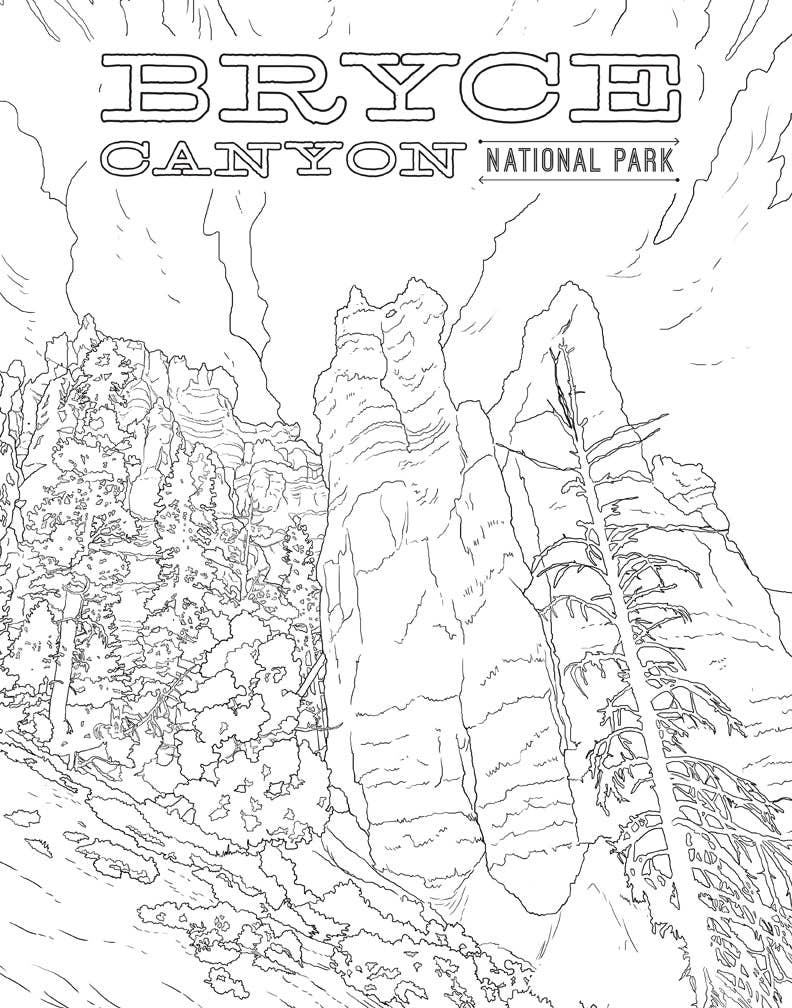 Insight Editions - The National Parks Poster Coloring Book