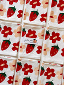 Julie Peach - Berry Shroom on White Tea Towel - 100% Cotton-3