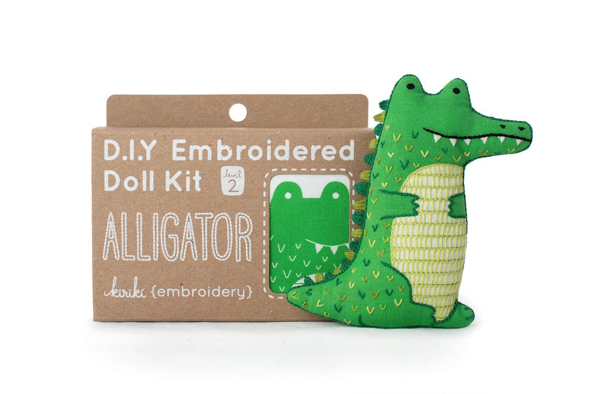 Kiriki Press - Alligator - Embroidery Kit - 0