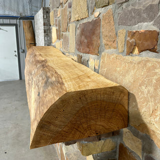 Live Edge Pecan Fireplace Mantel