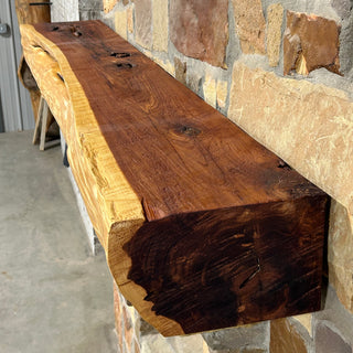 Live Edge Cedar Fireplace Mantel