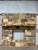 Live Edge Sycamore Fireplace Mantel