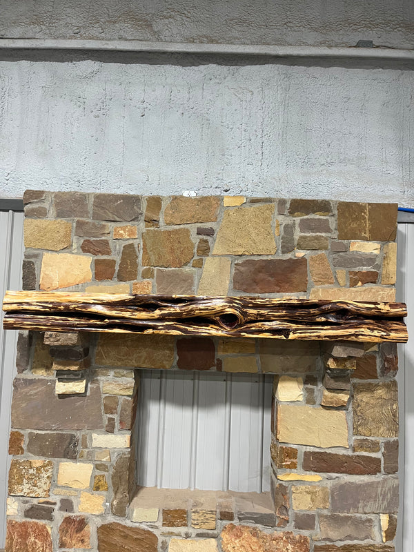 Live Edge Cedar Fireplace Mantel