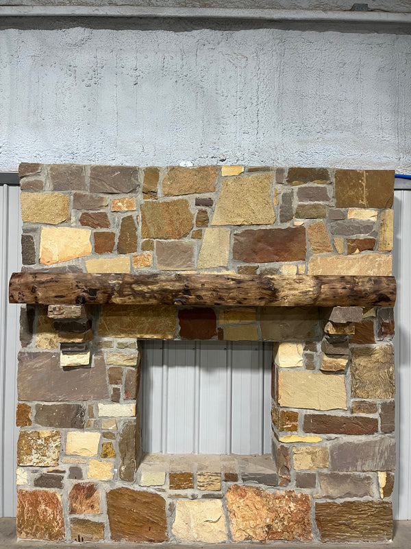 Live Edge Walnut Fireplace Mantel