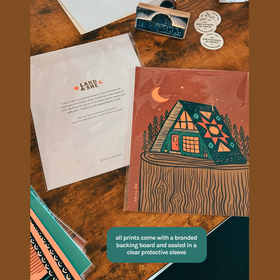 Land & She - Keeping Warm, Bear Cabin: 8x10 - 0