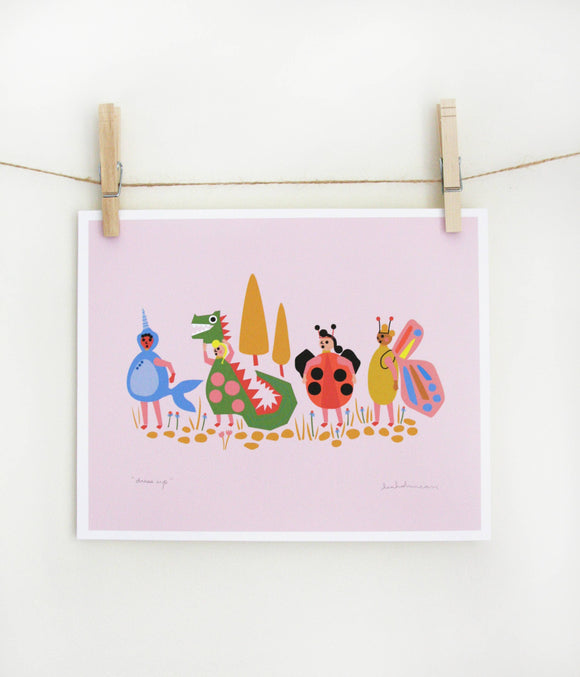 Leah Duncan - Dress Up Art Print: 11 x 14