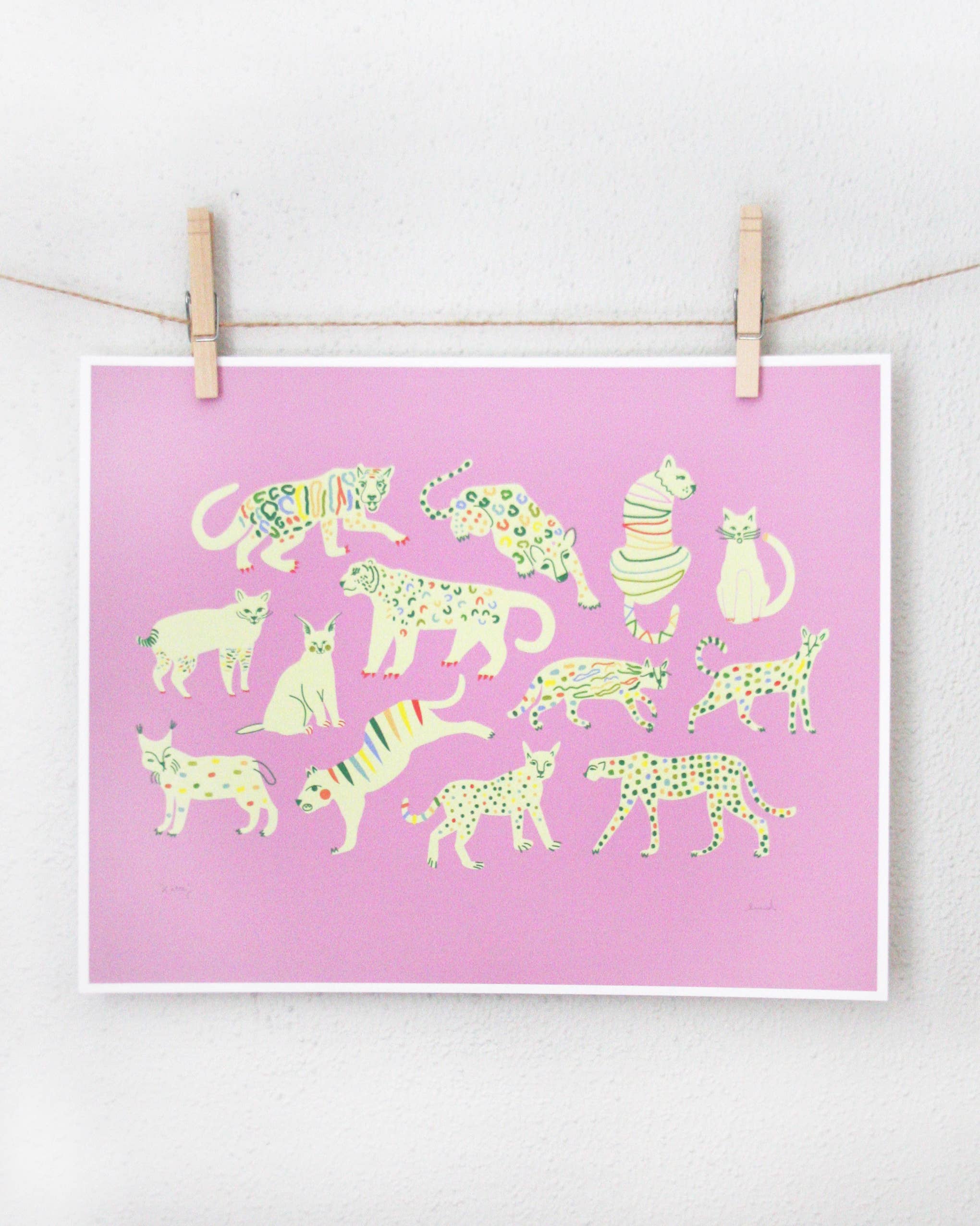 Leah Duncan - Kitty Print: 14 x 11