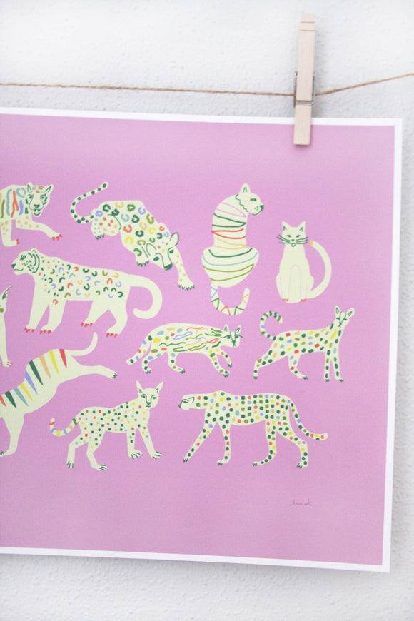 Leah Duncan - Kitty Print: 14 x 11