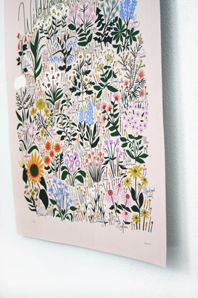 Leah Duncan - Wildflowers of North America Blush Poster - 0