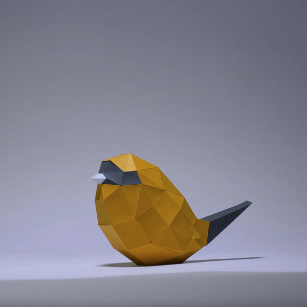 Low Poly Bird Origami Model