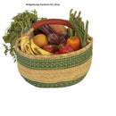 Medium Bolga Market Basket w/ Leather Wrapped Handle (Colors Vary)-3