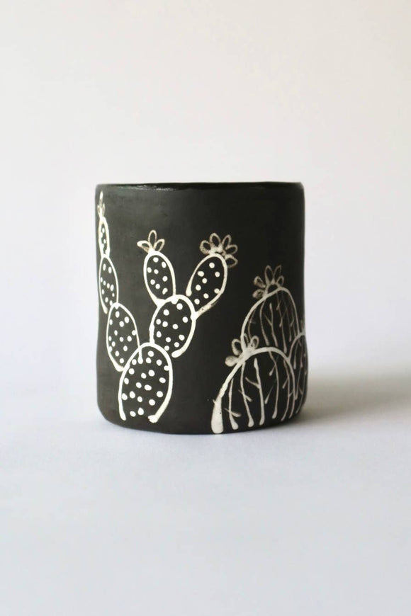 Melville Ceramics - Cactus House Mug: Orange + Black