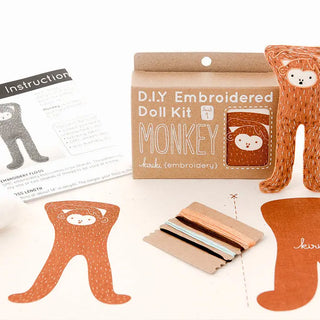 Monkey - Embroidery Kit