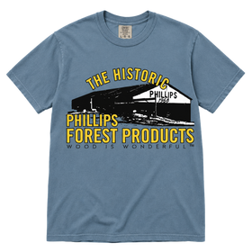 The Historic Phillips Forest Products Classic Tee (BLUE)