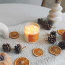 Calyan Wax Co. - Pumpkin + Spices - Clear Glass Tumbler Soy Candle-3